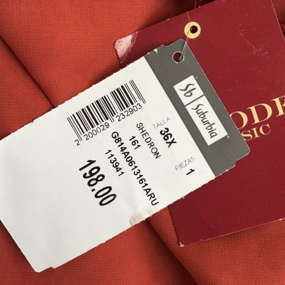 La Mode Blouse Size 36X Burnt Orange Pull On - Picture 6 of 6